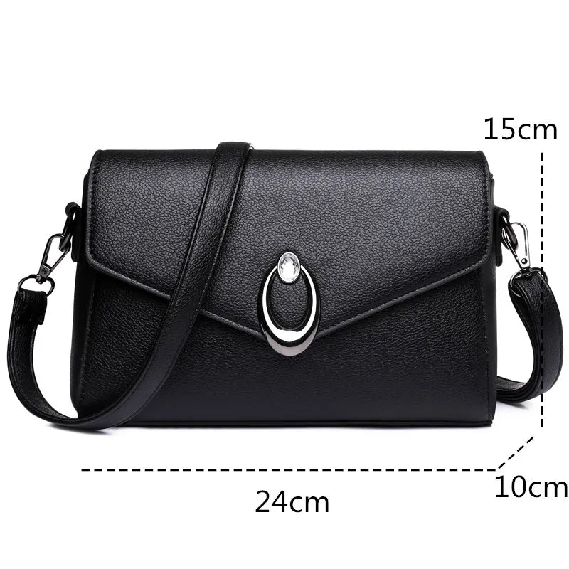 Bolsa Crossbody Feminina em Couro Legítimo - Deluxe Woman