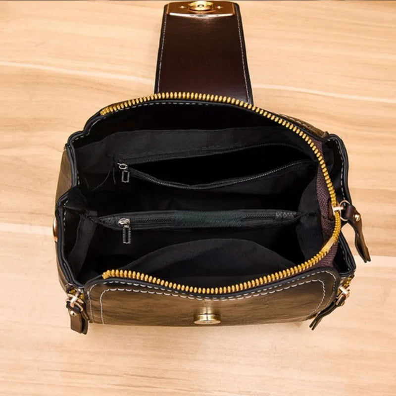 Bolsa Feminina Crossbody em Couro Legítimo - Crouise Elegance