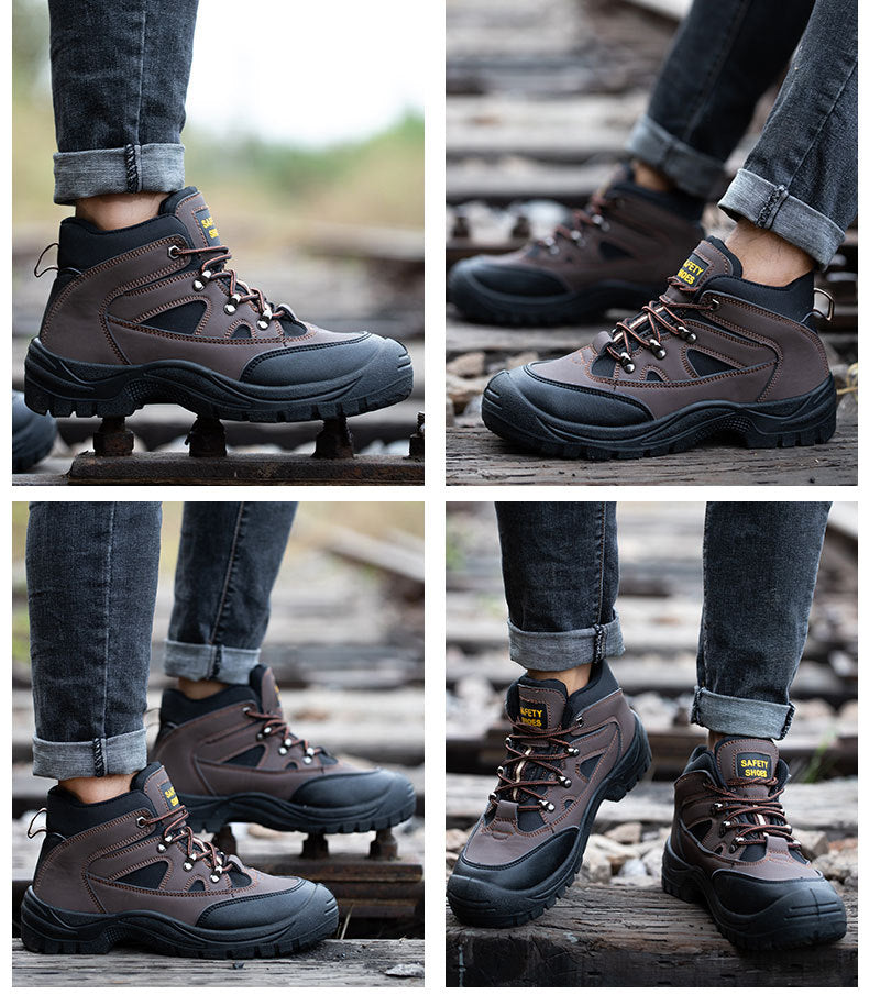 Bota Masculina de Inverno em Couro Legítimo - Broken